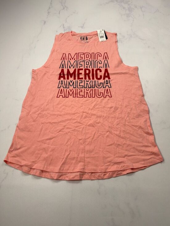 IML Tops - IML Tank Coral Graphic Print Sleeveless Shirt - Womens XXL
